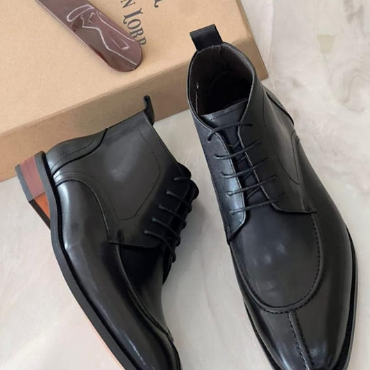 Soulier En Cuir A Lacets