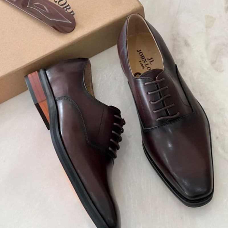 Soulier En Cuir A Lacets