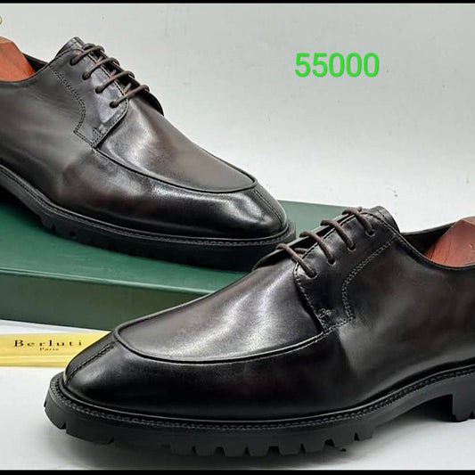 Soulier En Cuir A Lacets