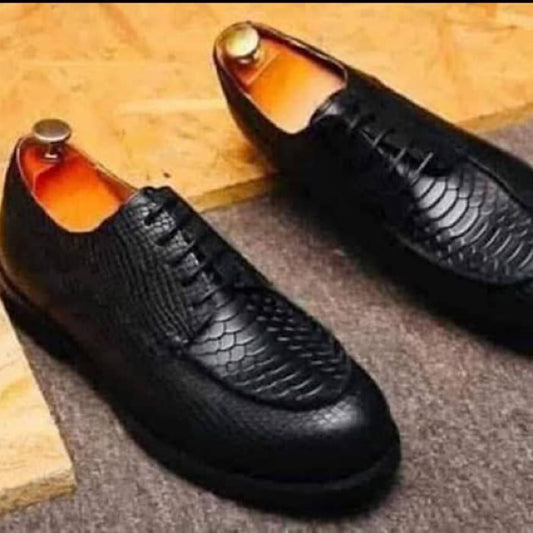 Soulier En Cuir A Lacets
