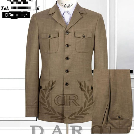 Costume Pour Homme Marron