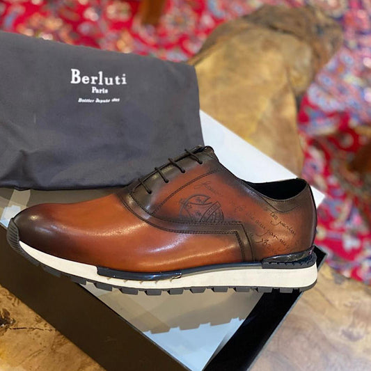 Soulier En Cuir A Lacets