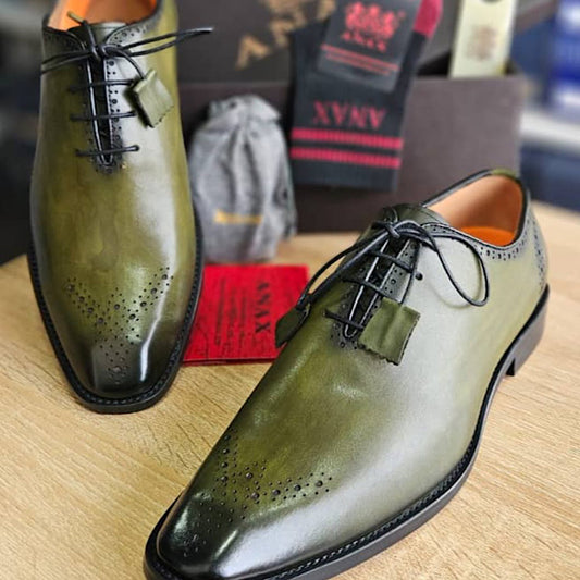 Soulier En Cuir A Lacets