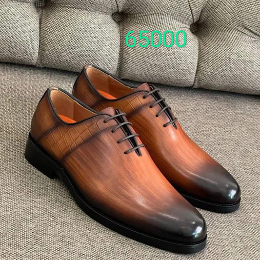 Soulier En Cuir A Lacets