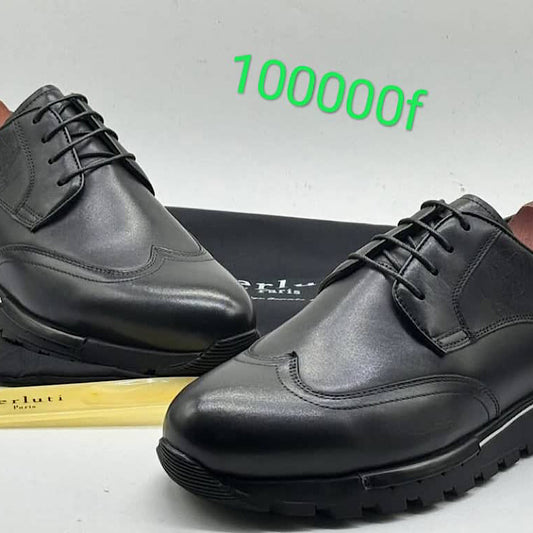 Soulier Berluti En Cuir Noir 100,000