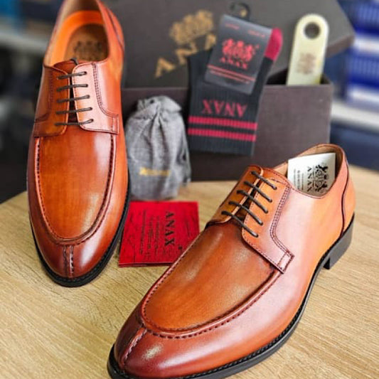 Soulier En Cuir A Lacets