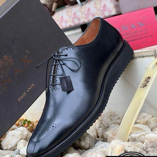 Soulier En Cuir A Lacets