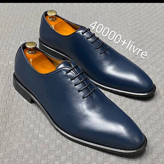 Soulier En Cuir A Lacets